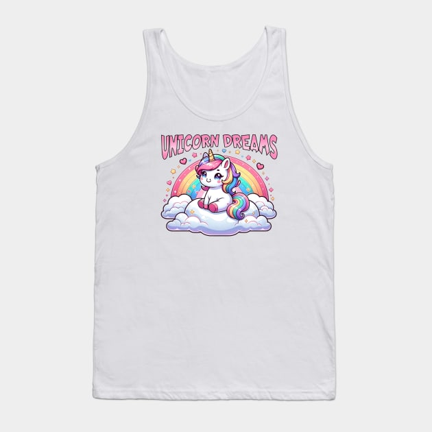 Unicorn Dreams 🦄 🌈 Tank Top by Pink & Pretty